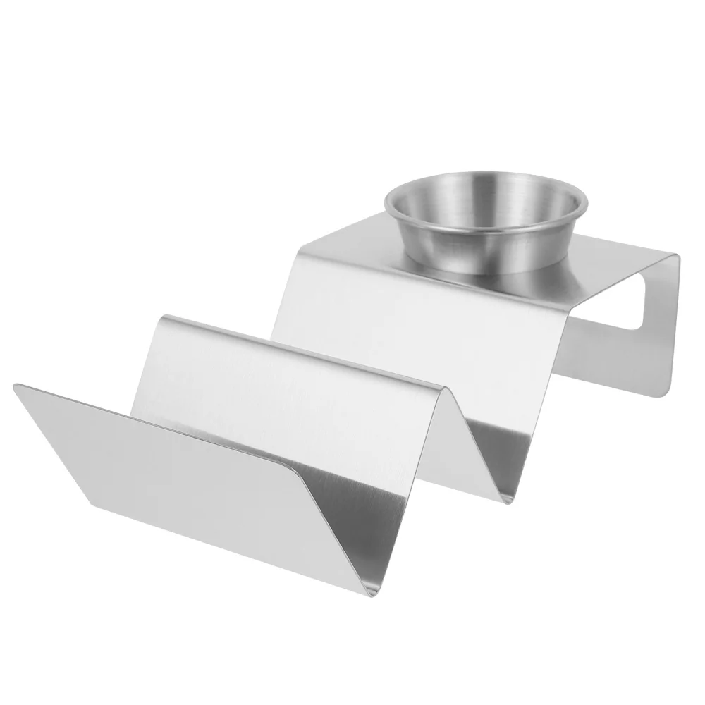 1 шт. подставка для блинов из нержавеющей стали с чашкой соуса дома|Инструменты