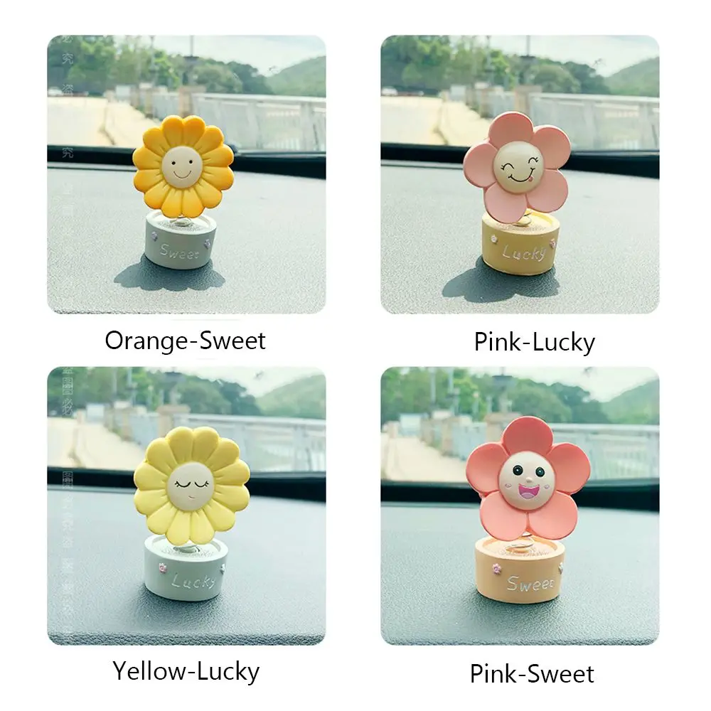 Креативный Подсолнух автомобильное украшение встряхивающая головка аксессуары