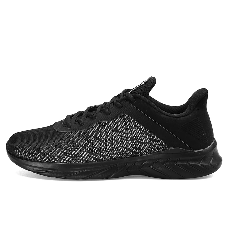 PEAK Men Running Shoes Low-cut Lightweight Woven Non-slip Casual Shoes Reflective Night Running Sneakers Autumn Winter Footwear