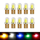 10 шт T10 LED W5W 194 168 COB 8SMD светодиодная парковочная лампа автомобильная габаритная лампа с клиновидным цоколем лампочки для номерсветильник знака