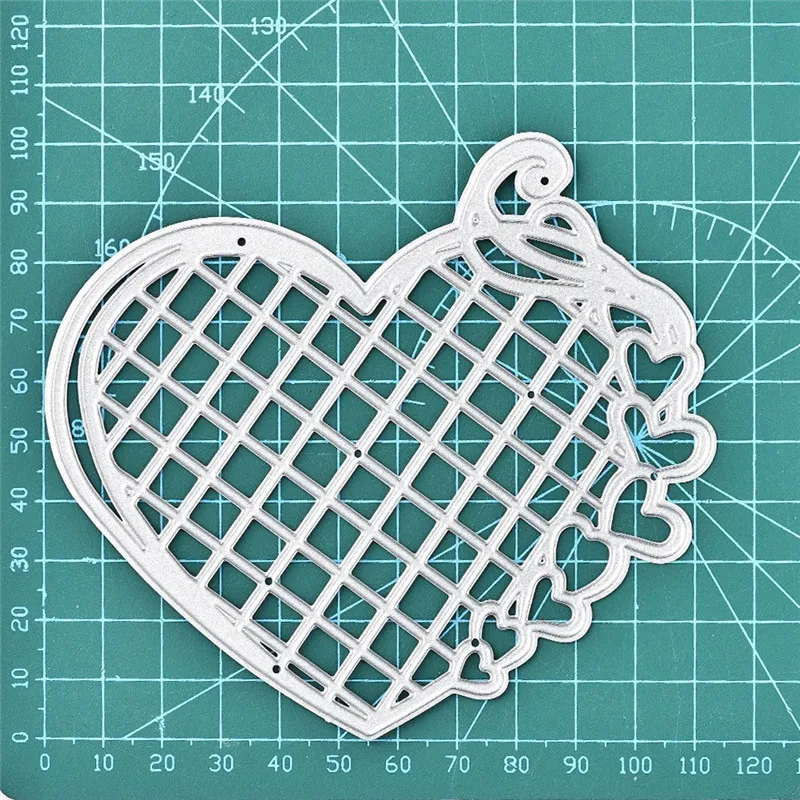 YaMinSanNiO полые сердечные металлические режущие штампы рамка фон DIY Выгравированные