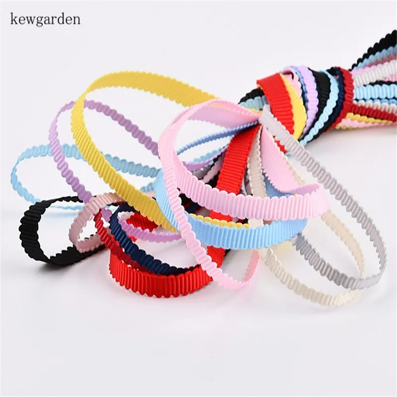 Волнистая лента Kewgarden 9 мм Grosgrain вручную изготовленная аксессуары для
