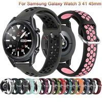 20mm 22mm silicone band for samsung active 2 40mm44mm strap galaxy watch 3 4145mm gear s3 46mm bracelet huawei watch gt2 strap