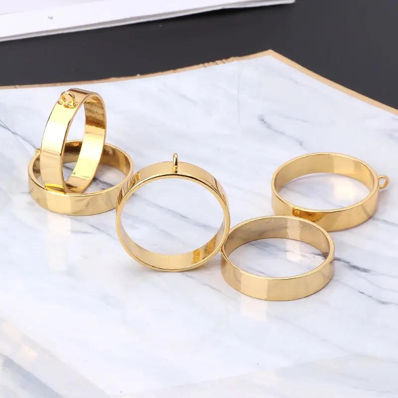 5 шт. круглые заготовки для ювелирных изделий из смолы|Ювелирная фурнитура и