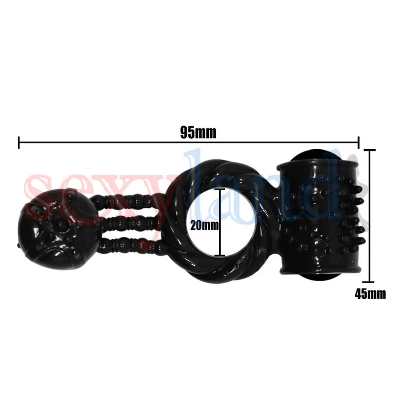Baile Dual Motors мощное мульти-Скоростное кольцо на пенис с вибрацией сексуальные
