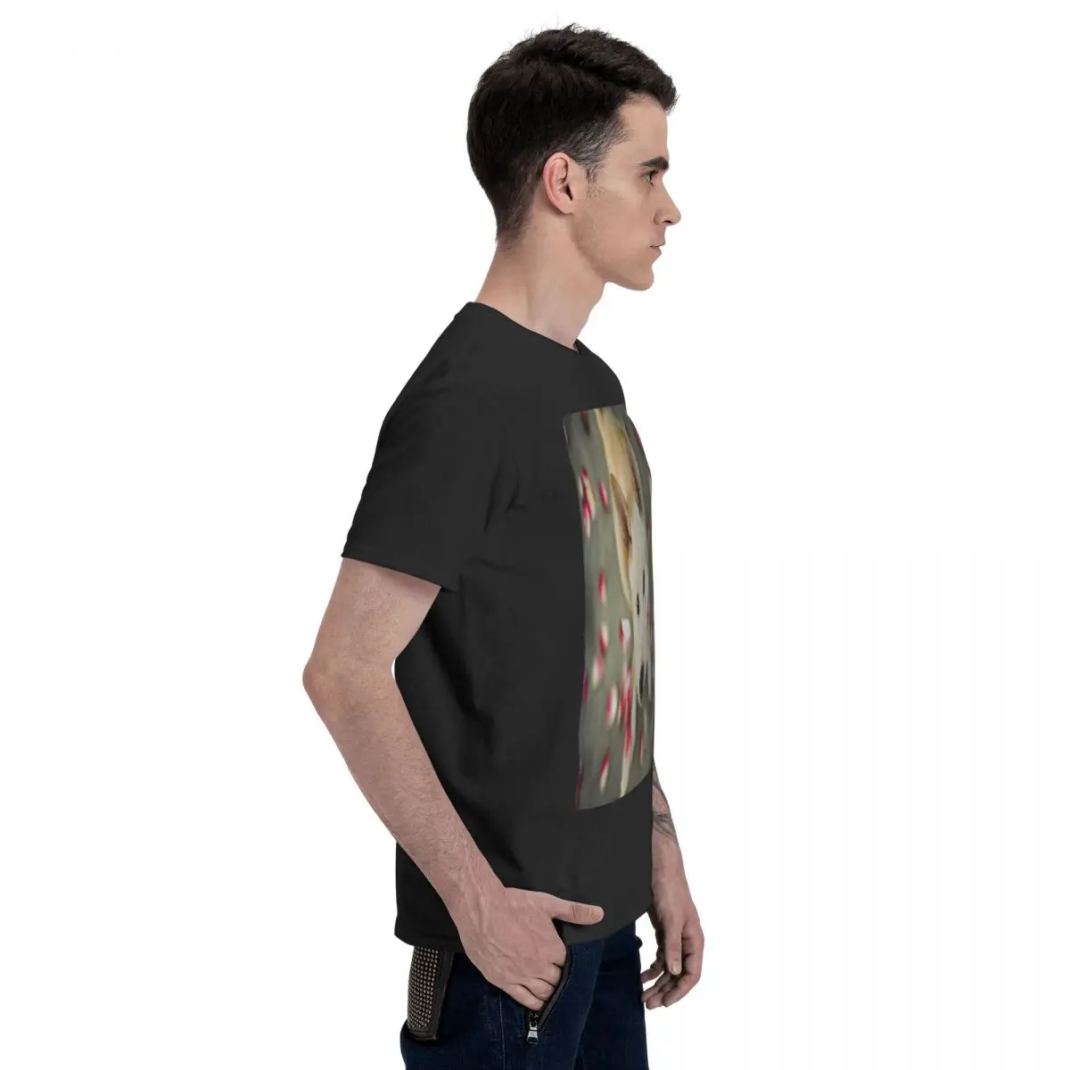 Новая модная мужская повседневная футболка в стиле панк с 3D принтом собаки