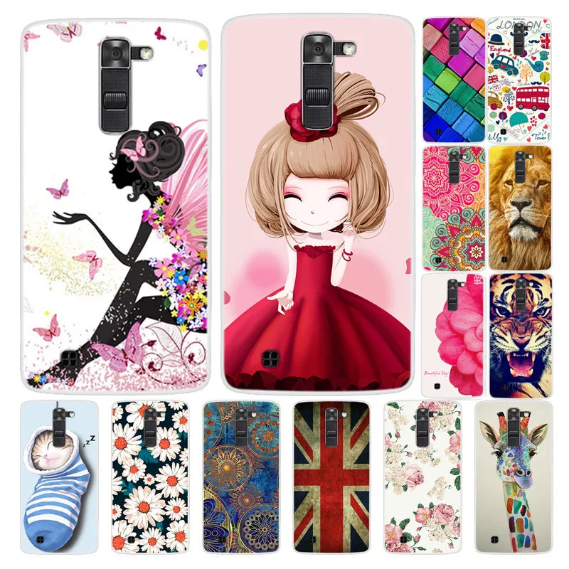 Ultra Slim Cartoon Animal Tiger Soft Silicone Phone Cases For LG K10 2016 Case Fundas K8 Cover K7 Coque |
