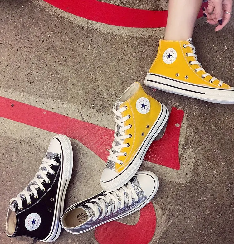 Женские Модные холщовые шнурки на шнуровке; Zapatillas; прогулочные женские туфли на плоской подошве; повседневные туфли с блестками; C125