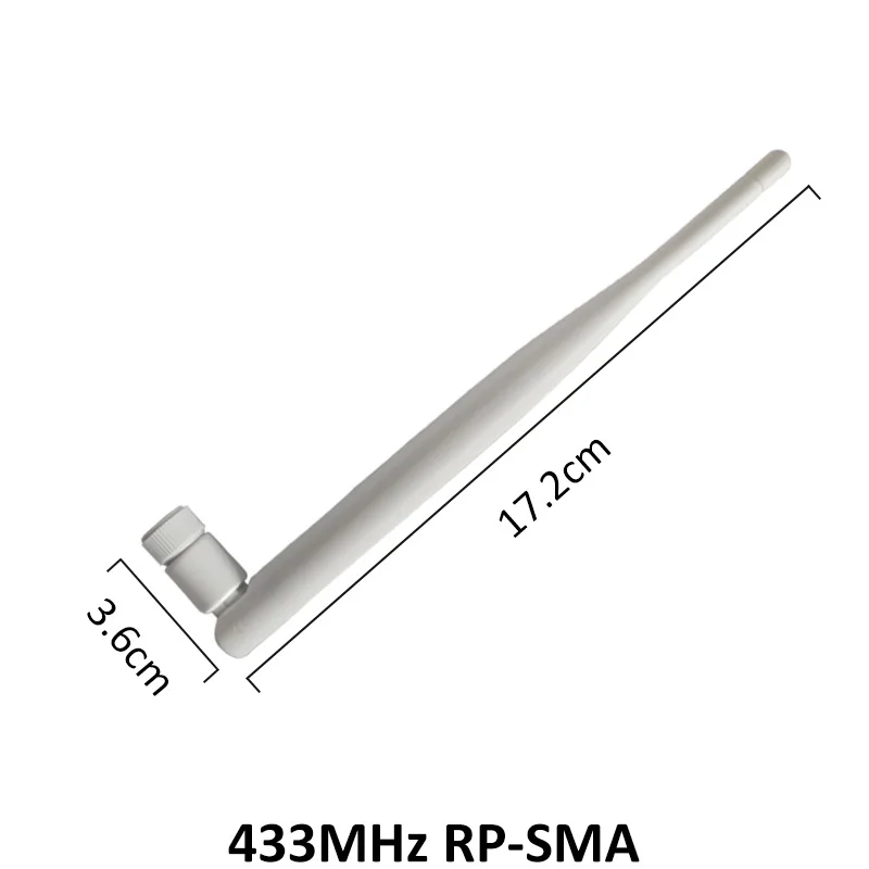 5 шт. 433 МГц Антенна 5dbi GSM RP SMA разъем резиновая Lorawan антенна + 20 см IPX к мужской