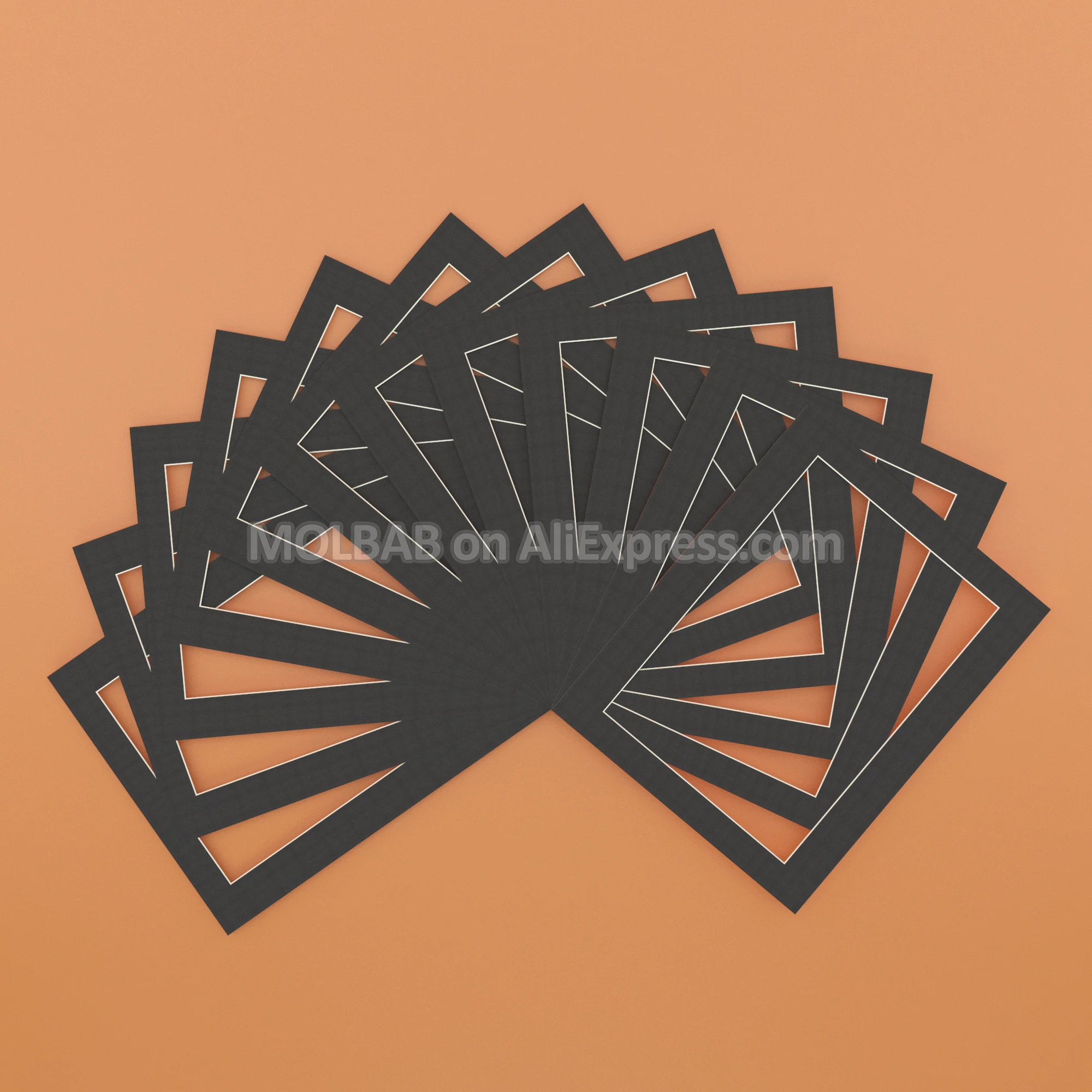 Белый/черный фото коврики 20X16 дюймов A3A4A5 бумага Matboard текстурированная