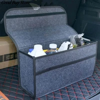 large capacity car organizer trunk storage box folding carpet cargo luggage holder stowing tool bag vehicle travel emergency net