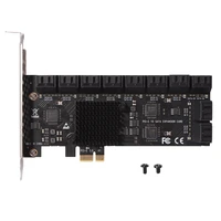 mining 20 ports sata 6gb to pci express controller expansion card pcie to sata iii converter pcie riser adapter for pc desktop