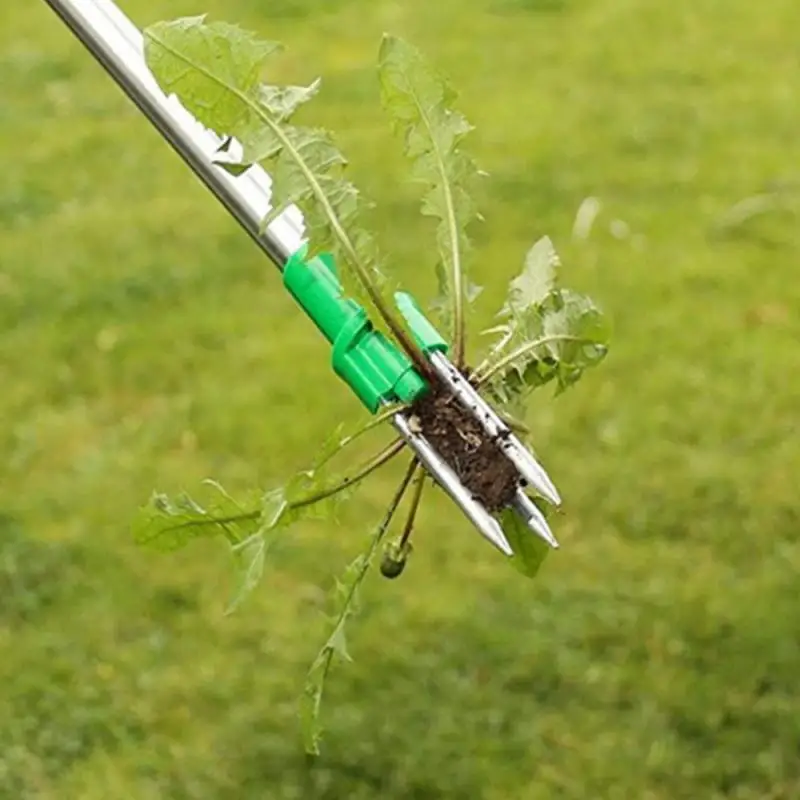 

Weeder Portable Manual Root Remover Outdoor Tool Claw Home Garden Lawn Long Handled Aluminum Stand Up Weed Puller Lightweight