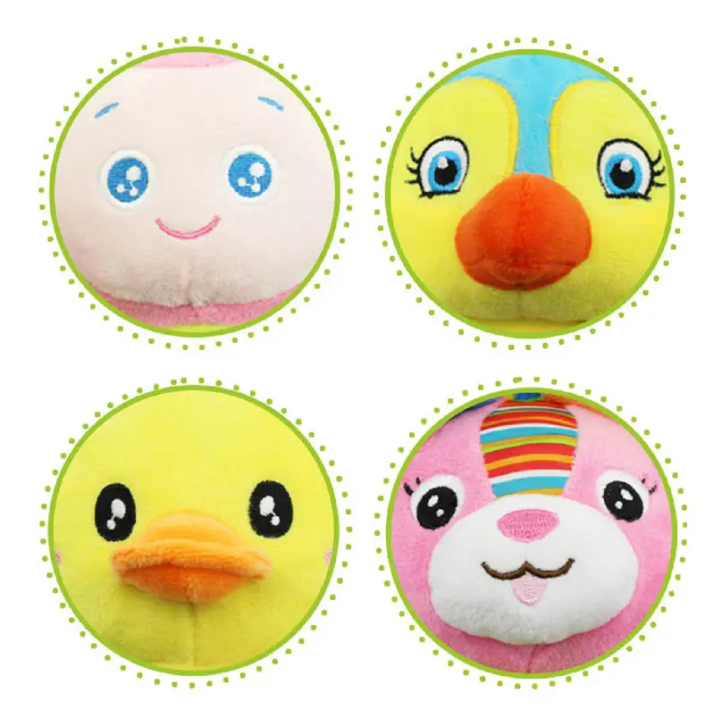 Детская коляска с подвесным колокольчиком мягкая плюшевая игрушка-Зверюшка