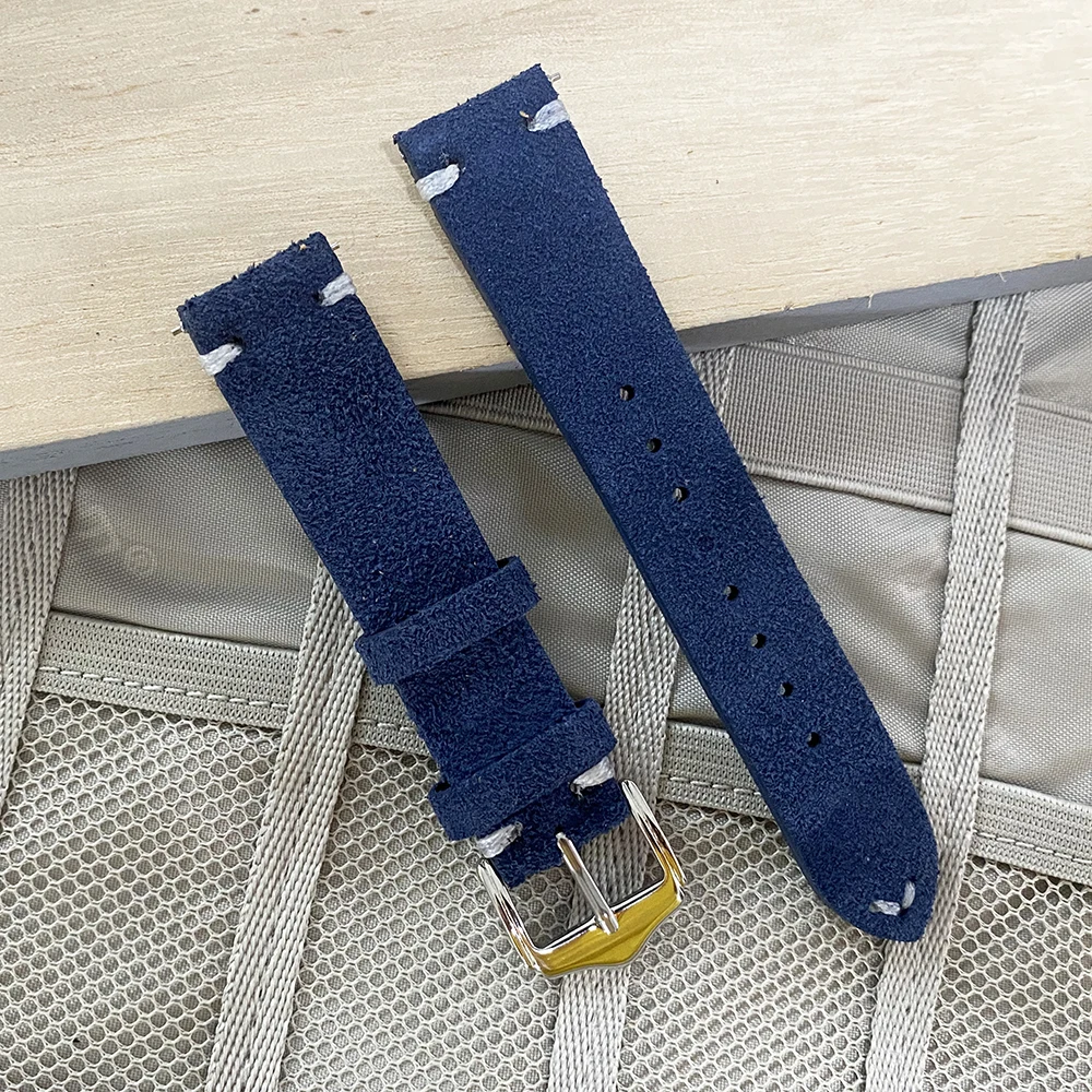 High Quality Suede Leather Watch Band Quick Release Spring Bar Strap Bracelet For Samsung/Huawei Accessories 20mm 22mm | Аксессуары для