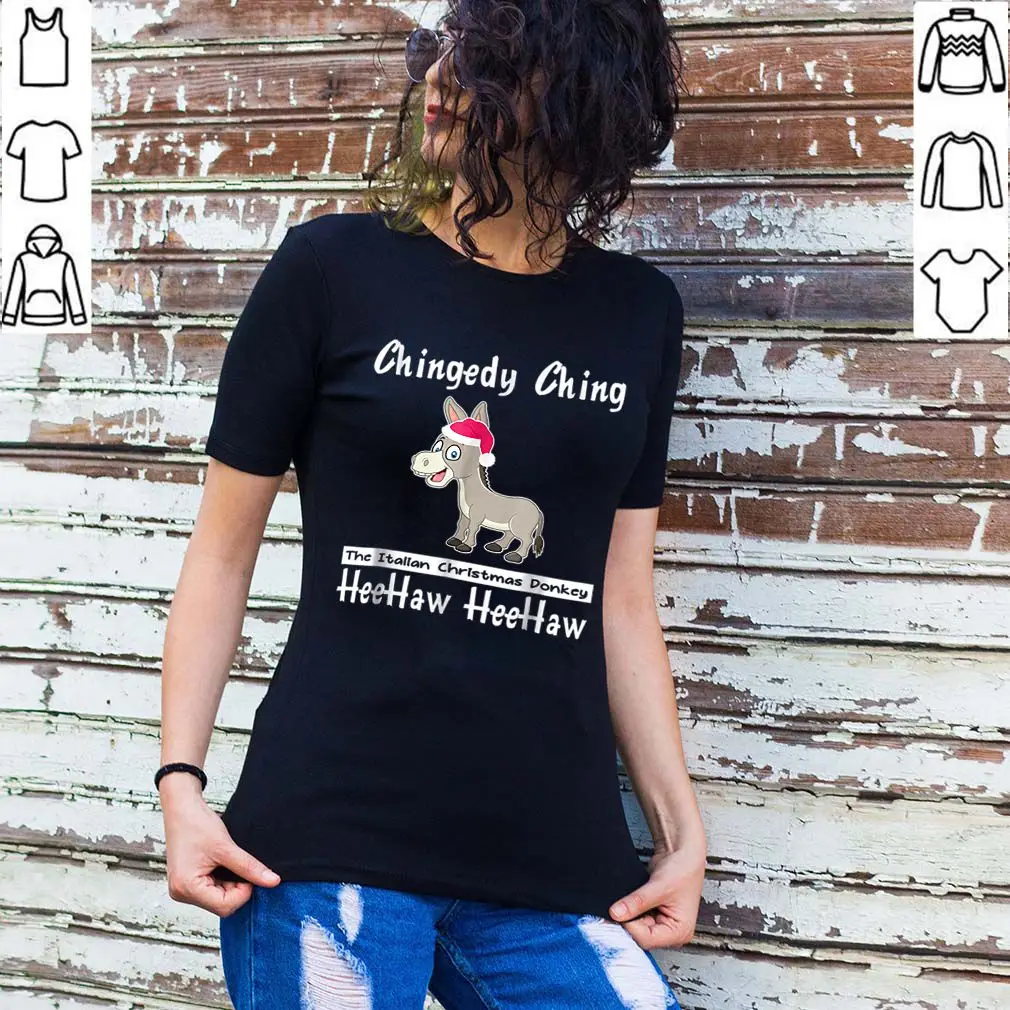 

Chingedy Ching The Italian Christmas Donkey American Italian Xmas Gift Women's T-Shirt