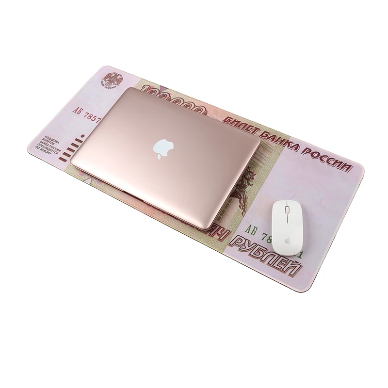 70/80/90/40x30cm large game mousepad Russian 1995 version 10 million rubles Banknote pattern print unique computer mouse pads | Компьютеры
