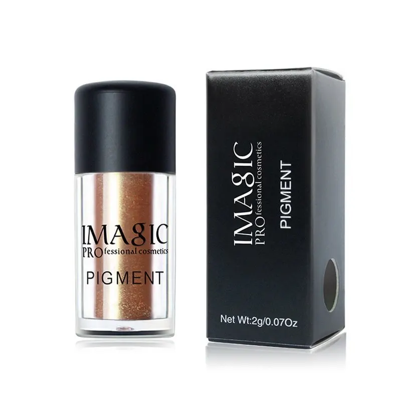 Imagic мерцающие тени для век рыхлый пигмент блестящий порошок металлик Свободные