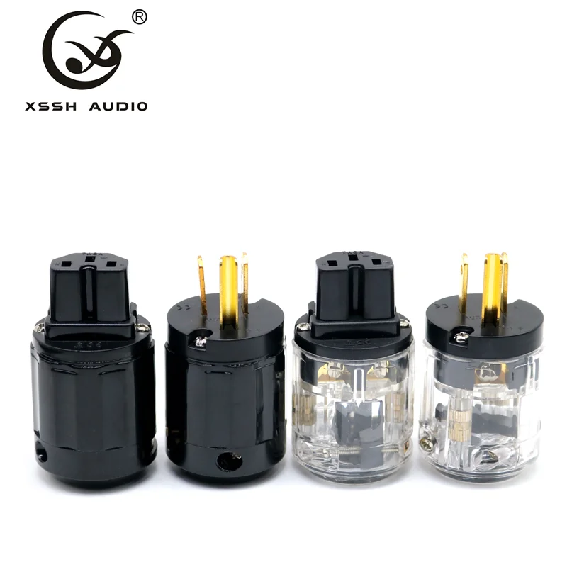 Xssh аудио Чистая медь латунь золото Покрытие ручная работа HIFI мощность