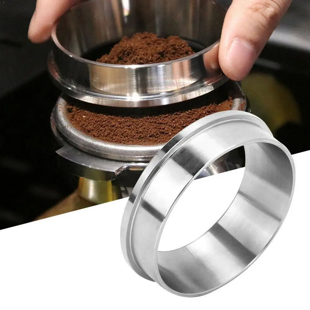 

51/53/57.5/58/58.35mm Steel Intelligent Dosing Brewing Powder Funnel For Espresso Barista Bowl Ring Coffee S9H2