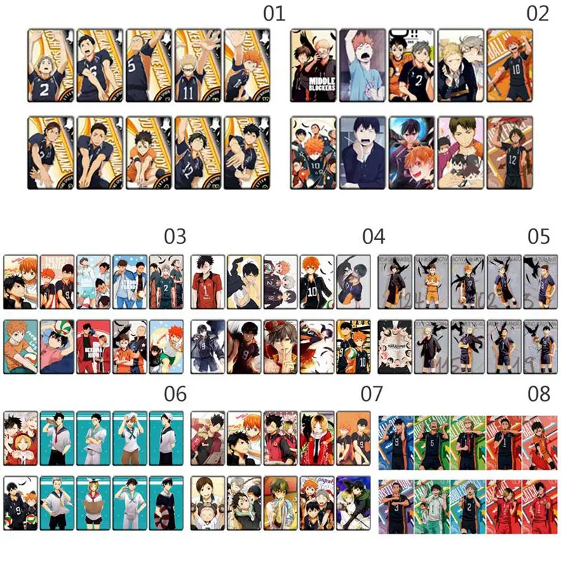 

Anime Haikyuu!! Figures Card Stickers IC Card Paster Kids Toy Stickers Suitable for Bus Card Bank Card Card Decoration