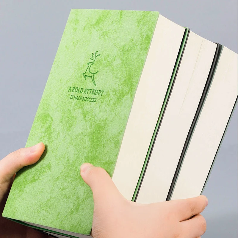 

Super Thick Blank book,80gsm,320sheets Leather Sketchbook A5 Journal Notebook Daily Business Office Work Notepad Stationery Gift