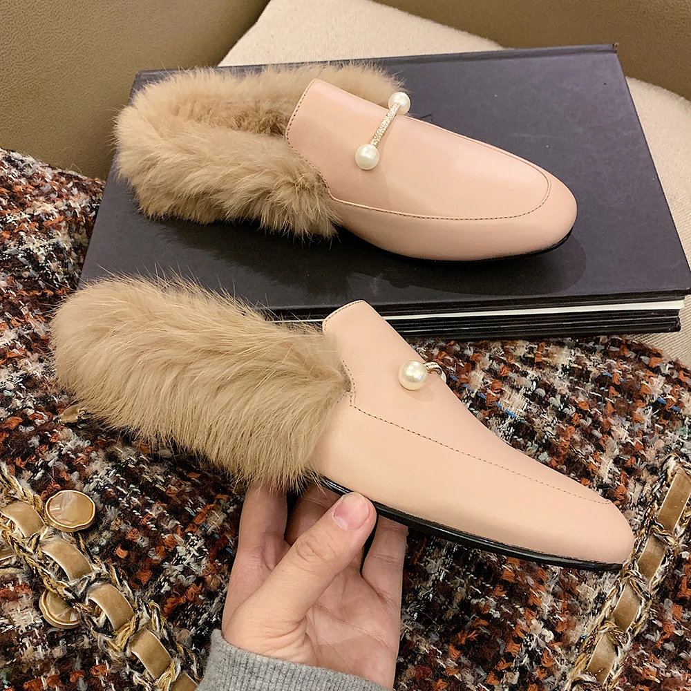 Размера плюс 34-43 Новые женские шлепанцы на плоской подошве Слипоны Фирменные