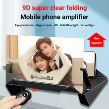 12inch New Mobile Phone Curved Screen Amplifier HD 3D Video Mobile Phone Magnifying Glass Stand Bracket Phone Foldable Holder