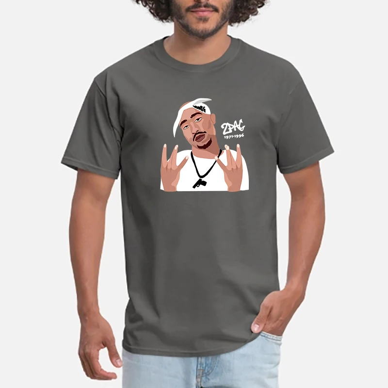 Мужская футболка в стиле хип хоп с забавным принтом летняя круглым вырезом из