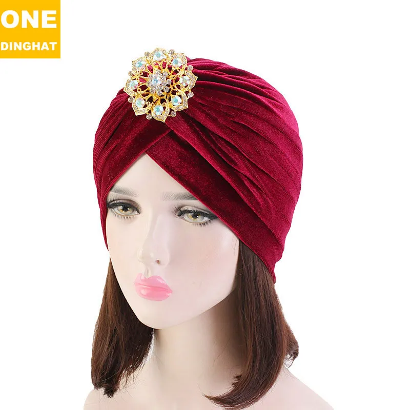 Скоростная продажа мягкая бархатная брошь из Южной Кореи в форме шапки Индии