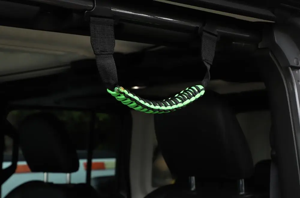 

4Doors Roof Top Grab Bar Handle for Jeep Wrangler JL 2018 2019 Gladiator JT 2020 Oxford Black Red Car Interior Accessories