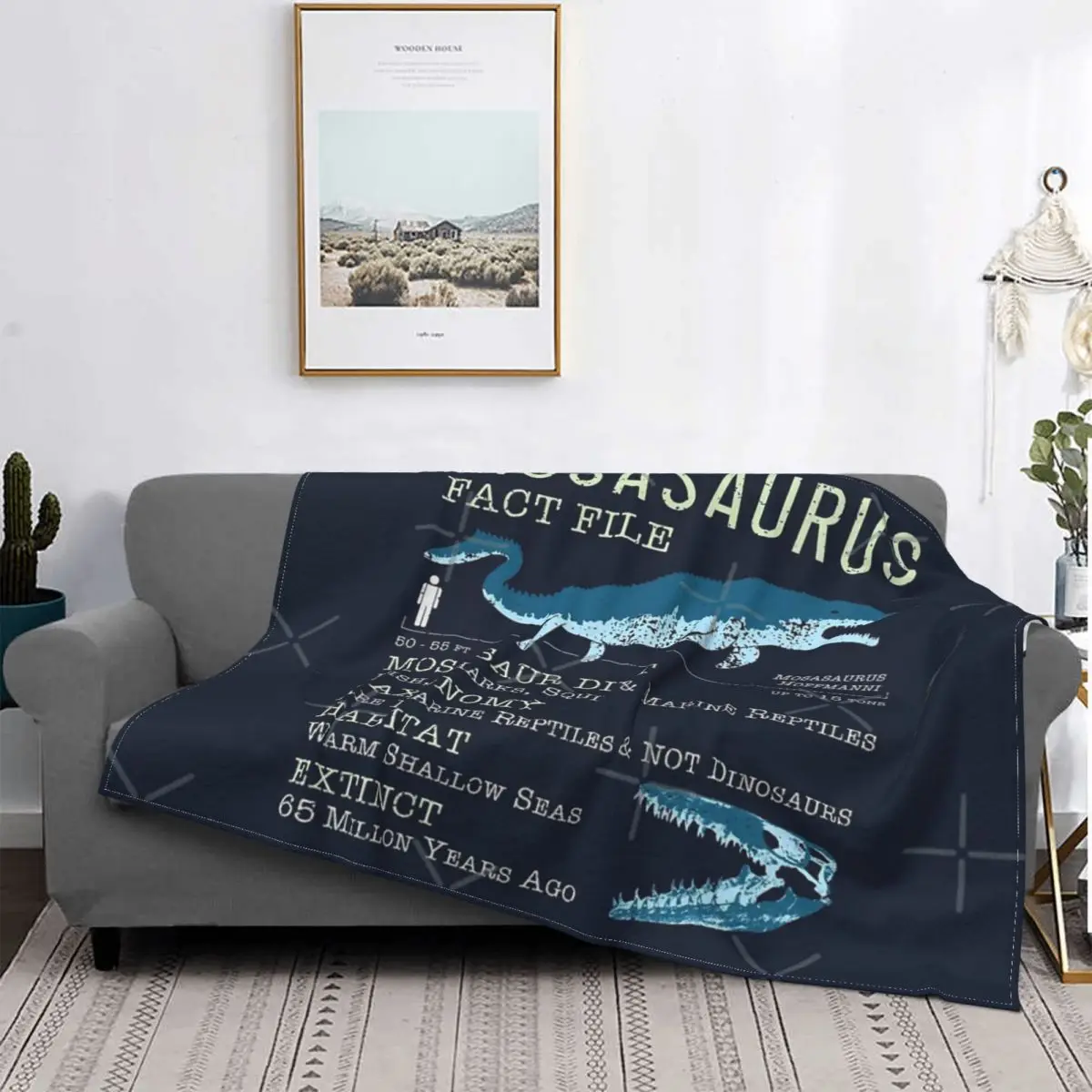 Mosasaurus Facts-Manta a cuadros para cama, funda de lino para sofá, Sudadera con capucha, manta para niños