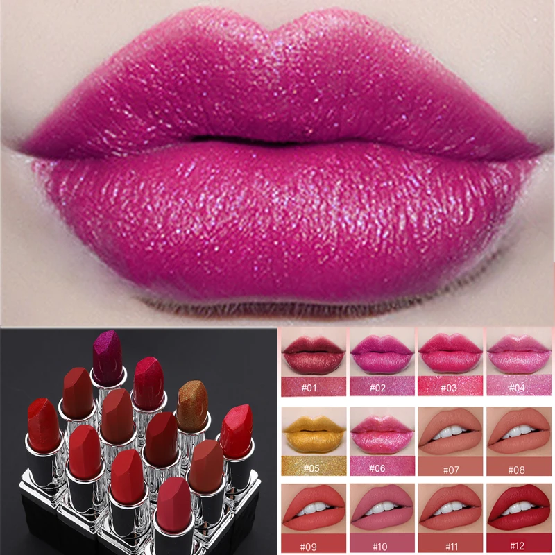 Женская водостойкая матовая губная помада Корейская Увлажняющая красная