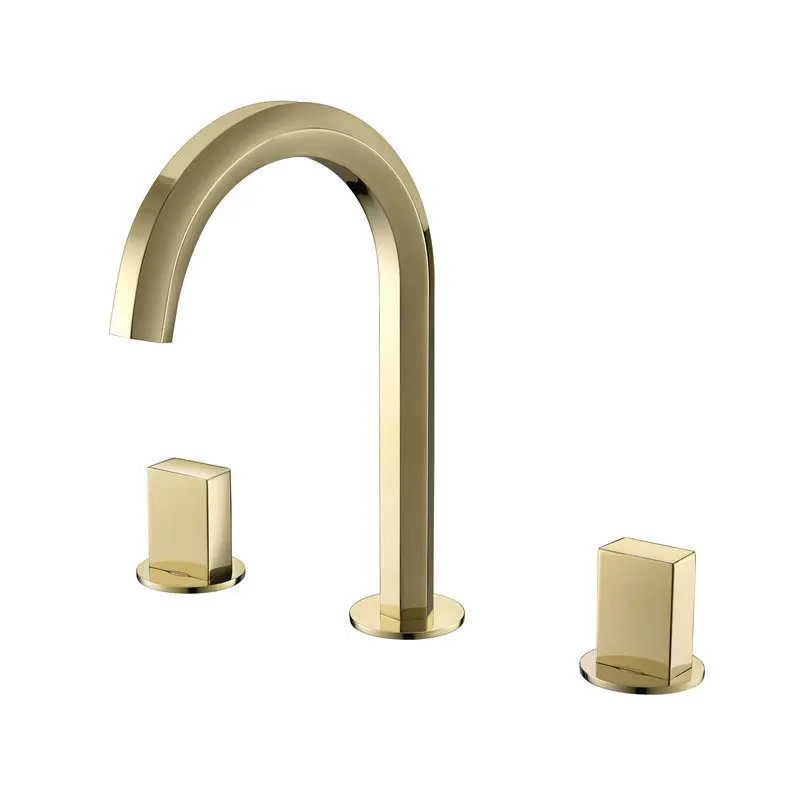 

Bathroom Basin Faucet Total Brass Sink Mixer Tap Hot & Cold Bathroom Crane Deck Mounted Widespread Chrome Lavatory Faucet