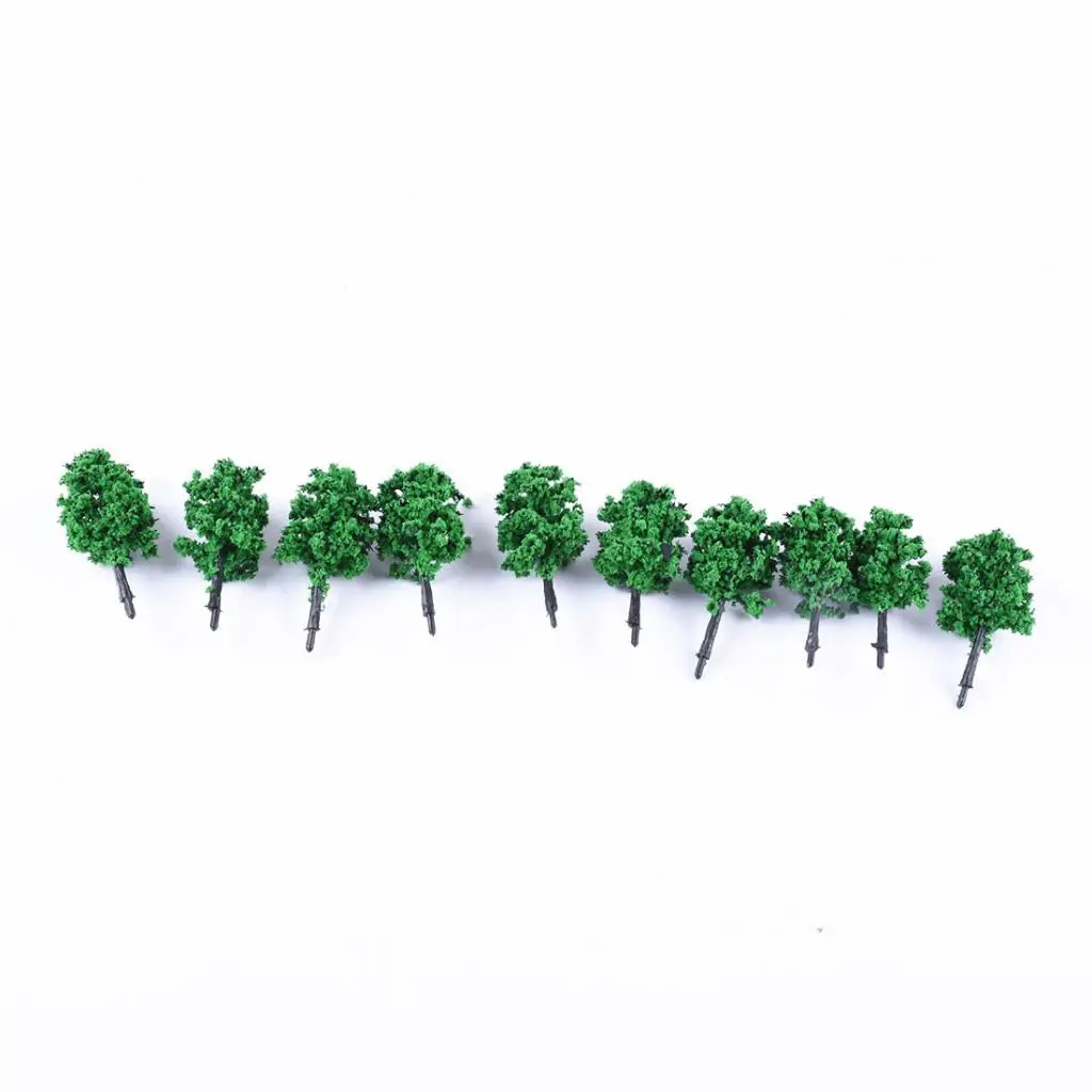 Modelo en miniatura de pl&aacute;stico para jard&iacute;n, &aacute;rboles, dise&ntilde;o de plantas, decoraci&oacute;n de paisaje, Micro paisaje, bricolaje, 10 Uds.-3
