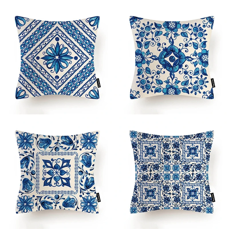 

Декоративная наволочка для дивана, Цветочная наволочка 45 см x 45 см, украшение для дома, рождественский подарок