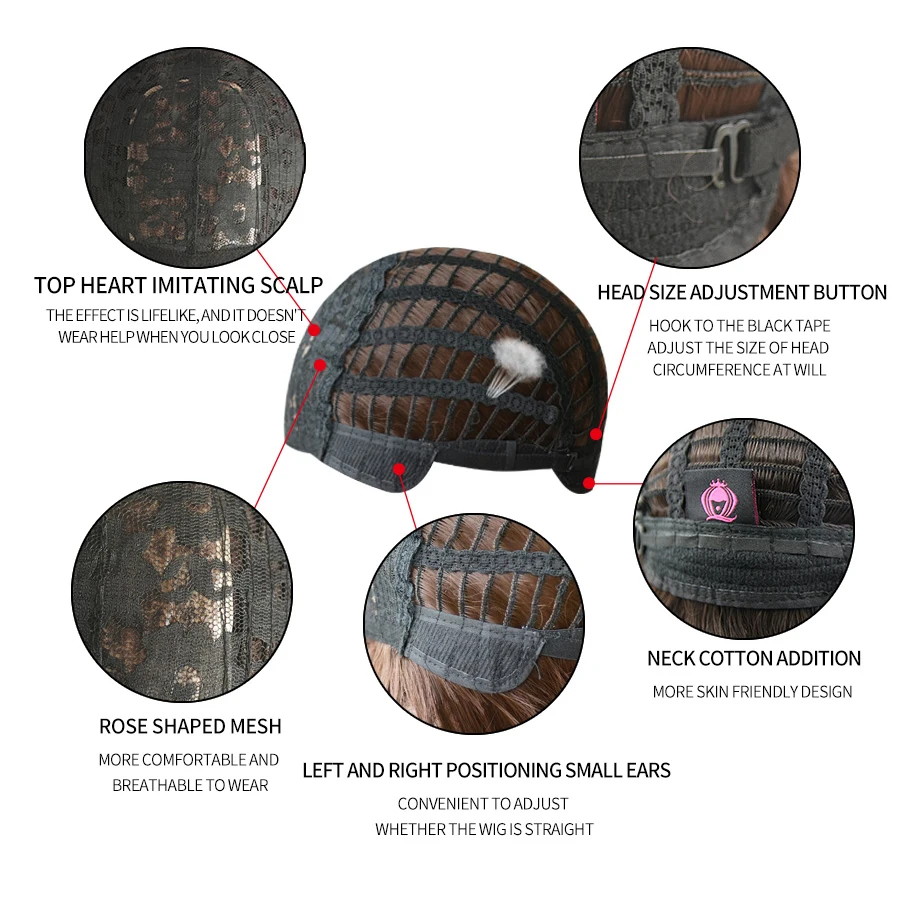 7JHH парики Черный Боб волнистые кудрявые синтетические высокотемпературные