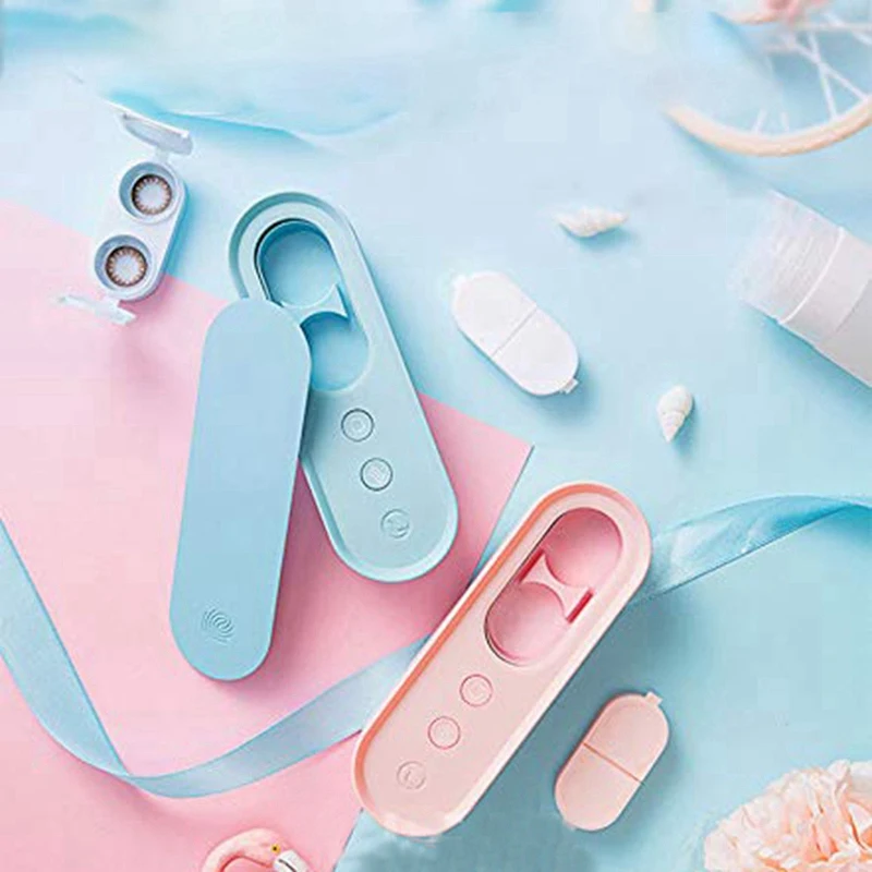 Портативный автоматический очиститель для контактных линз ультразвуковой набор