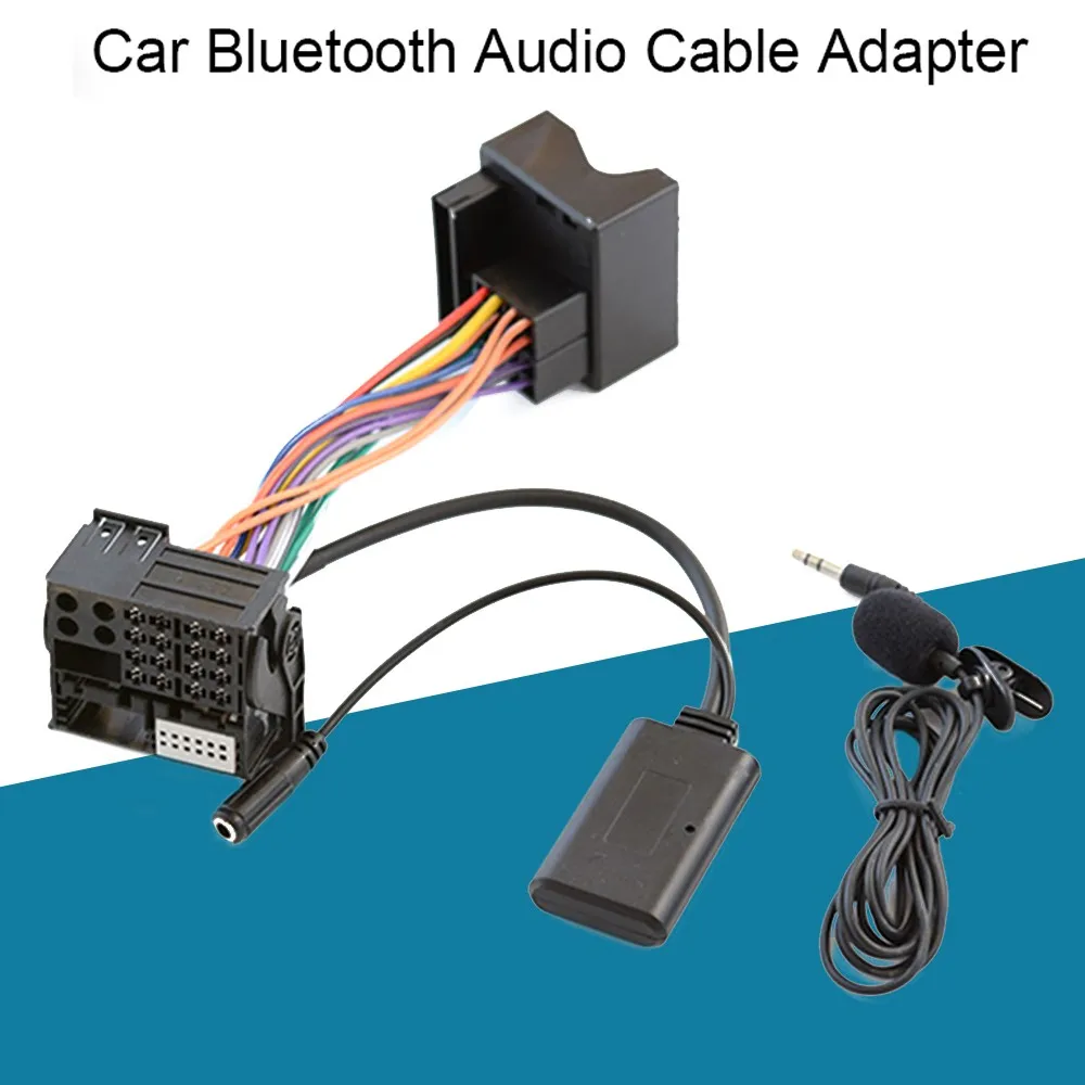 AUX Bluetooth музыкальный аудио кабель адаптер без потерь штекер микрофон для Mercedes Benz