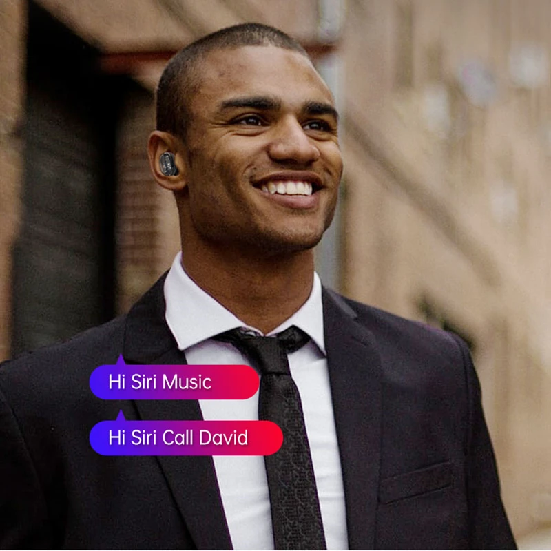 TWS Беспроводная bluetooth-гарнитура с сенсорным управлением мини беспроводные