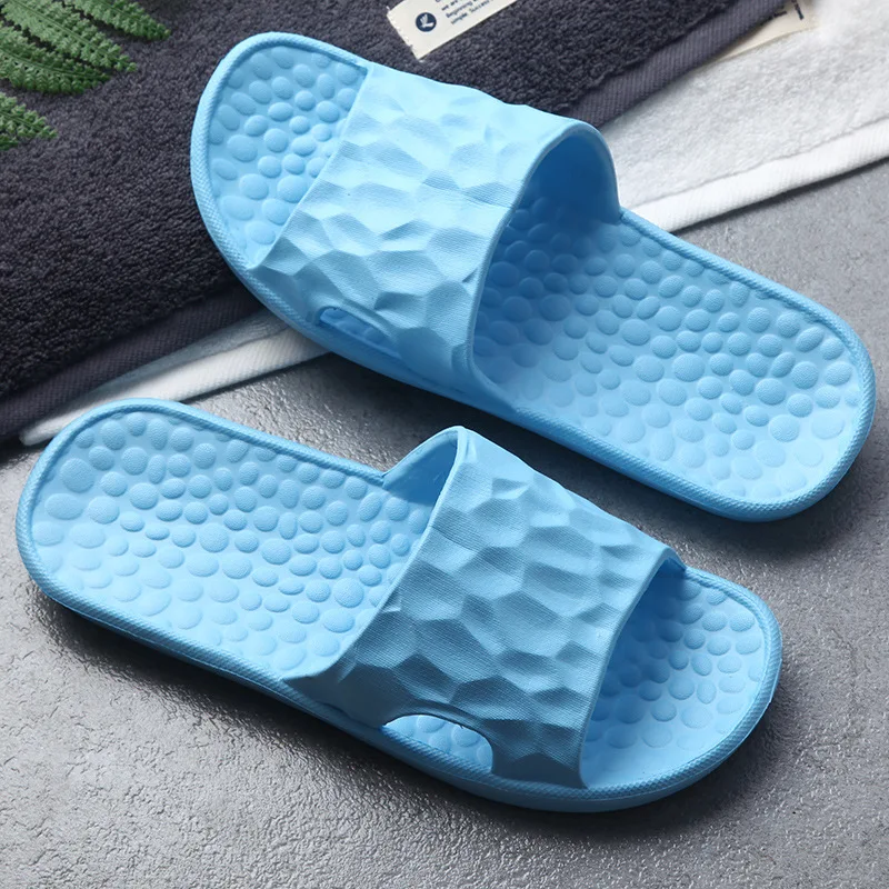 

2021 New Summer Slippers Female Bath Bathroom Slippers Couple Non-slip Home Indoor Men's Home Slippers