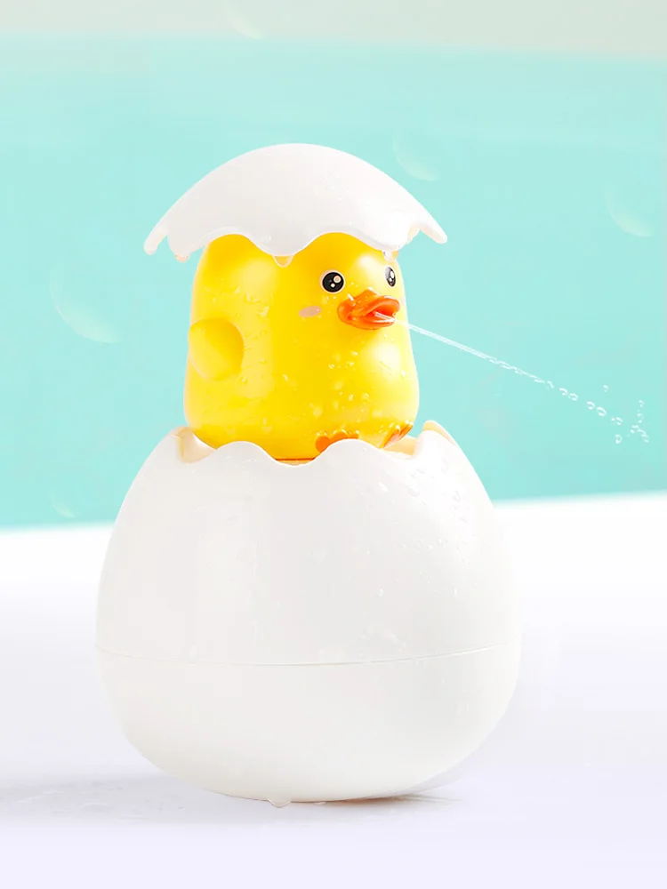 

New Shower Baby Toys Cute Duck Penguin Egg cracked Bath Toys Water Spray Sprinkler Bathroom Sprinkling Rain Shower