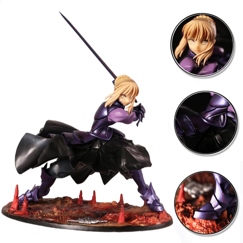 19 см судьба/ночь Сексуальная Аниме Фигурка Король Черный сабель Huke Ver. фигурка