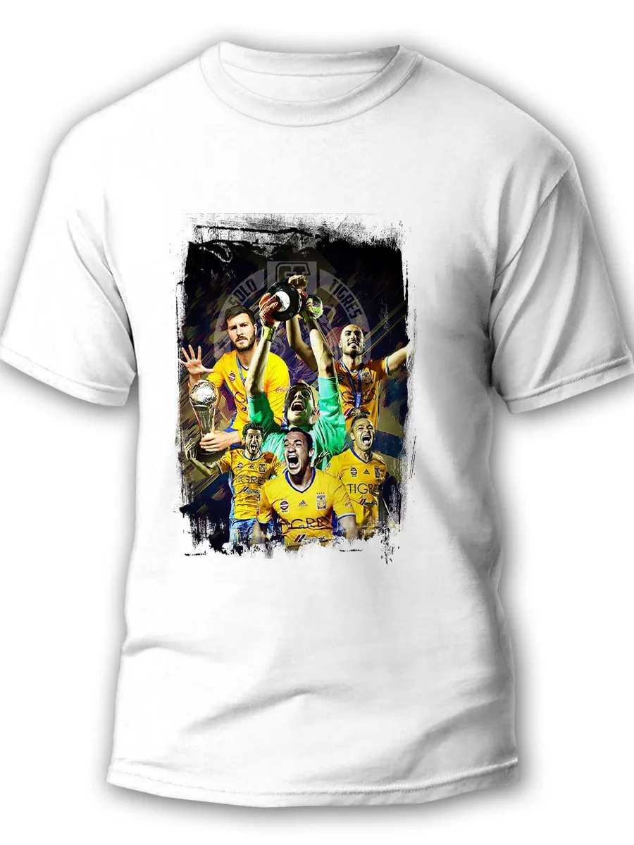 Футболка мужская белая Тайгрес УАНЛ (УАНЛ Тигрес Tigres UANL Гидо Писарро) 5798 | Мужская