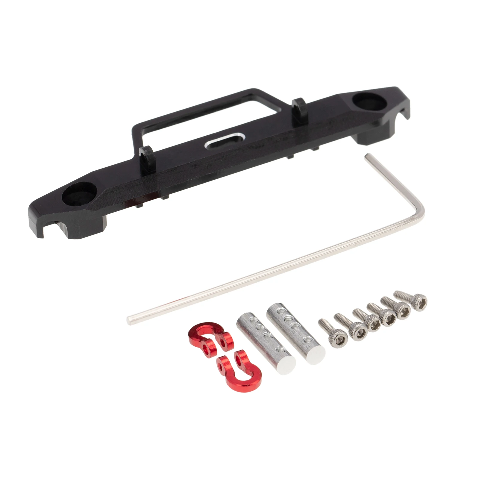

Aluminum Alloy Front Bumper with Mounting Accessories for Axial SCX24 AX90081 DEADBOLT 1/24 RC Crawlers