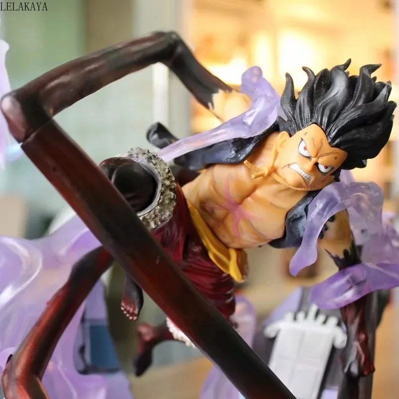 

New 31CM Statue One Piece Snake Man Gear Fourth Monkey D Luffy VS Charlotte Katakuri Battle Ver. GK PVC Action Figure Model Toys