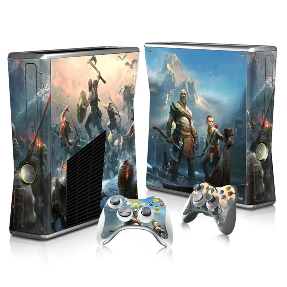 Виниловая наклейка для Xbox 360 Slim консоли и 2 контроллера | Электроника