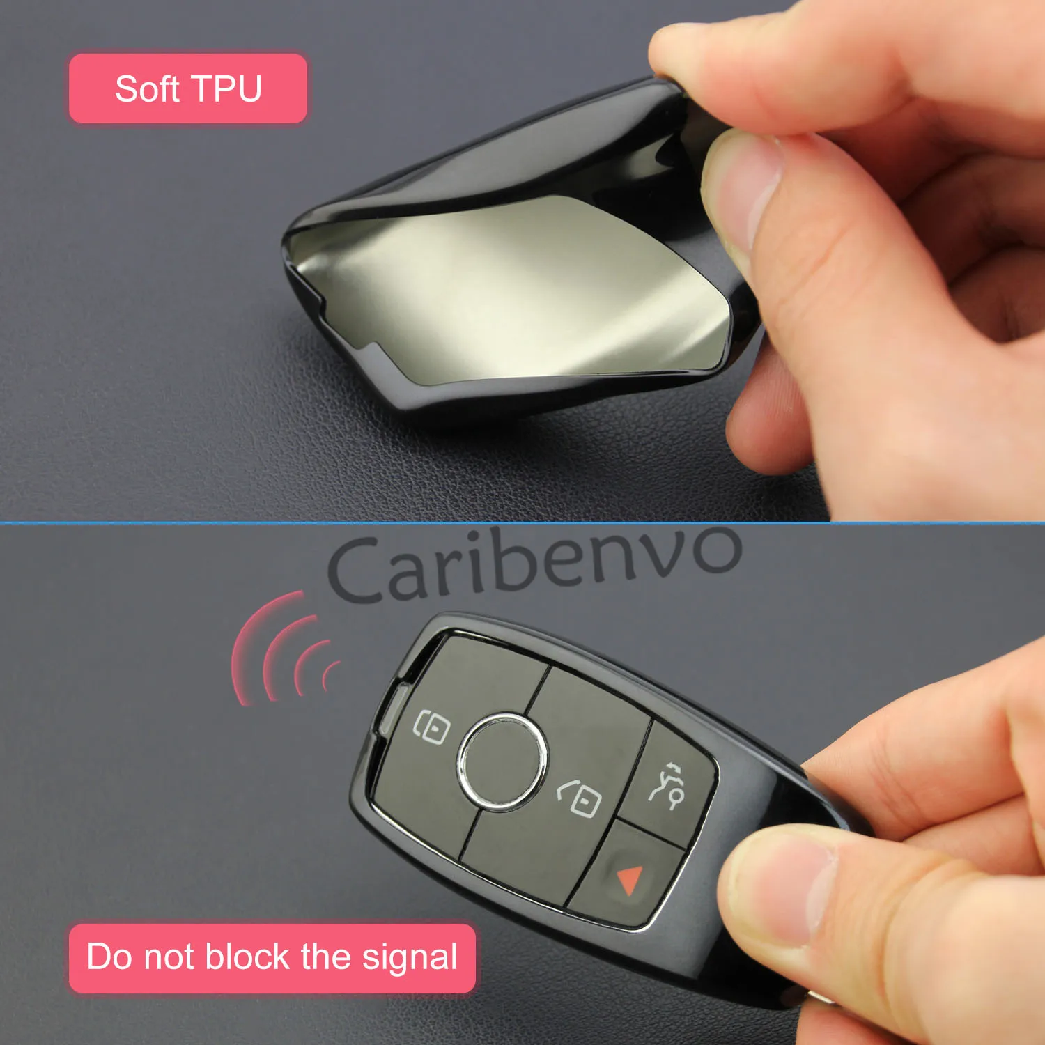 Black TPU Car Key Keychain Holder Cover Shell For Mercedes-Benz A C E S G CLASS CLS GLC GLE W205 S213 C238 W222 C257 X253 V167 | Автомобили