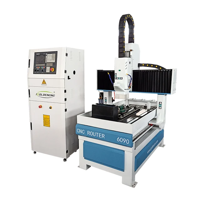 Китайский деревообрабатывающий фрезерный станок с ЧПУ 6090 4 осевой 3d мини