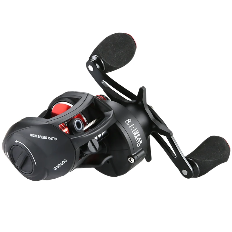 

High Speed 8.1:1 Or So Hand Dripping Wheel Lure Wheel Fishing Reel Fishing Line Round Lure Gun Handle Squid Wheel